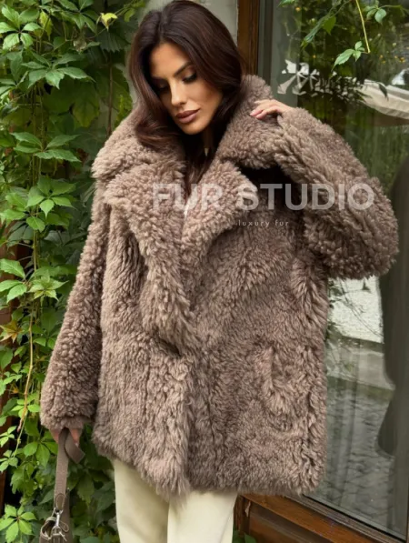 Шуба - дубленка двухсторонняя - фото 4