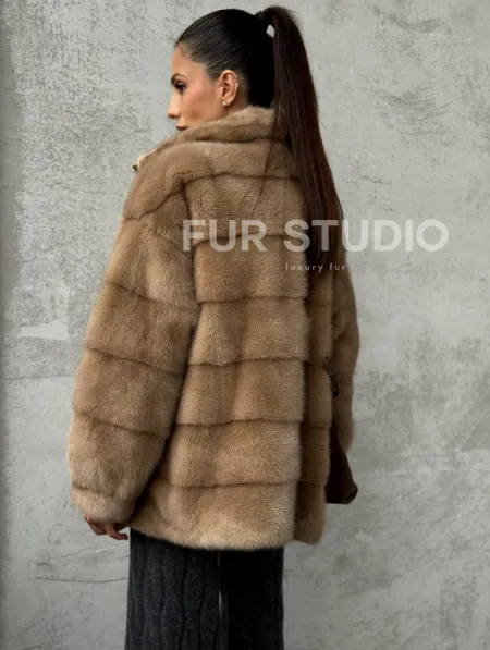 Норковая куртка - фото 6