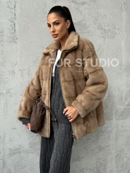 Норковая куртка - фото 0