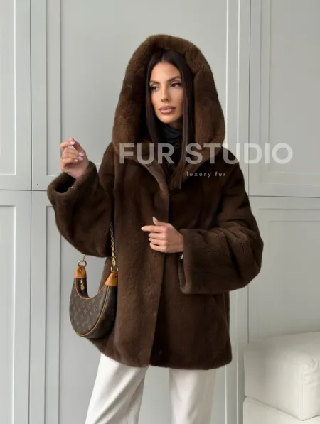 Автоледи с капюшоном из норки KOPENHAGEN FUR - фото 15