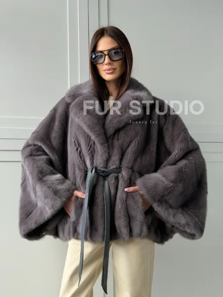 Автоледи норковая, модель -  «Летучая мышь» - фото 16