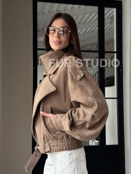 Куртка - бомбер весенняя оверсайз - фото 19