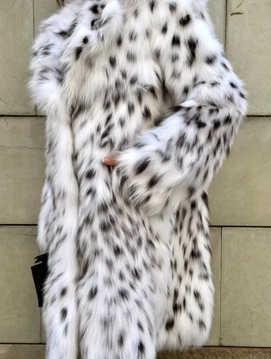 Шуба из меха лисы под рысь ручная работа Trend 2024 - фото 3