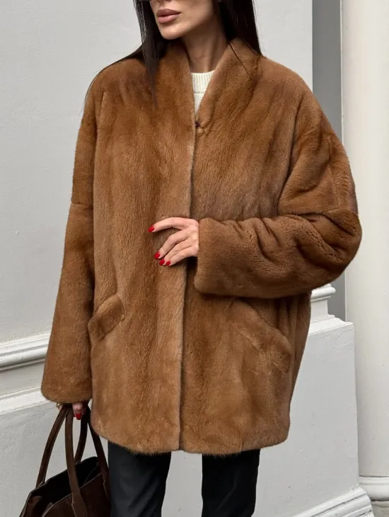 Шуба из меха норки NAFA  