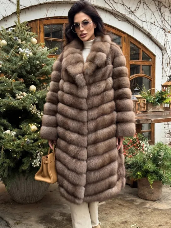 Манто из меха куницы - фото 6