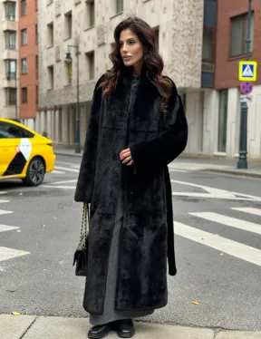 Шуба норковая черная 