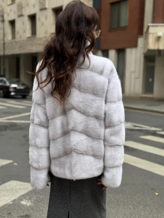 Шуба норковая - короткий жакет - фото 5