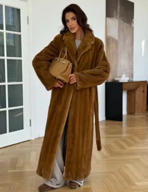 Шуба норковая золотая - фото 9