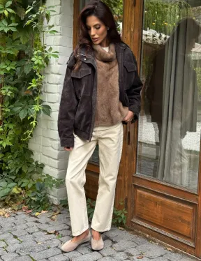 Манишка меховая из норки - фото 6