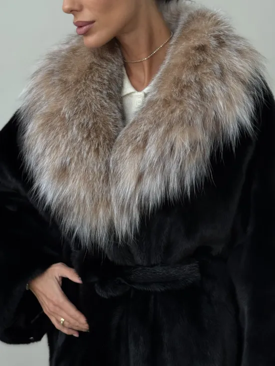 Норковая шуба с рысью - фото 2