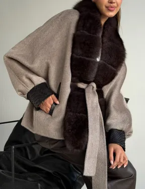 Пальто с мехом финского песца - фото 2