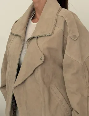 Современная куртка из замшевой кожи - фото 2