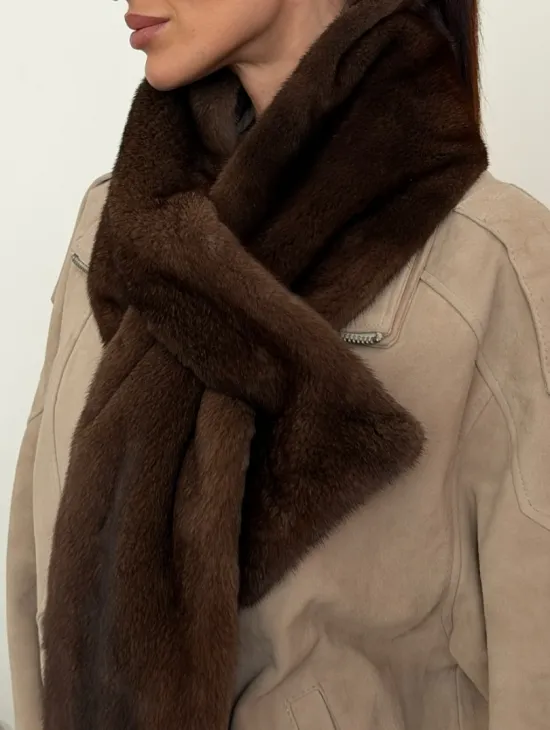 Шарф из меха норки - фото 1