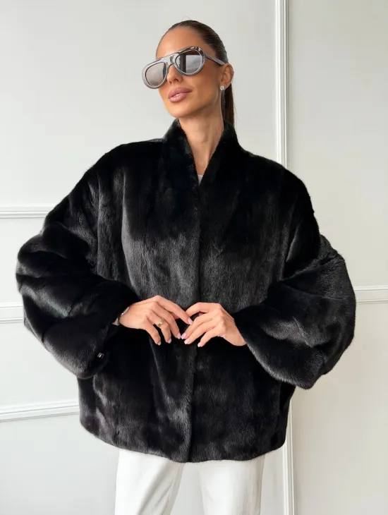 Куртка c V-образным воротом из норки SAGA FURS - фото 7