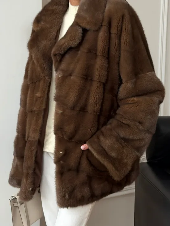 Норковый полушубок - фото 1