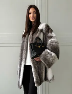 Натуральная шуба из норки крестовки Premium - фото 12