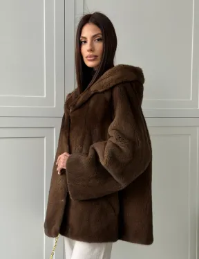 Автоледи с капюшоном из норки KOPENHAGEN FUR - фото 12