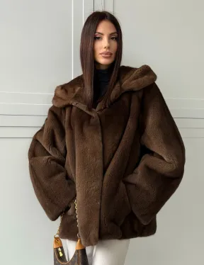 Автоледи с капюшоном из норки KOPENHAGEN FUR - фото 0