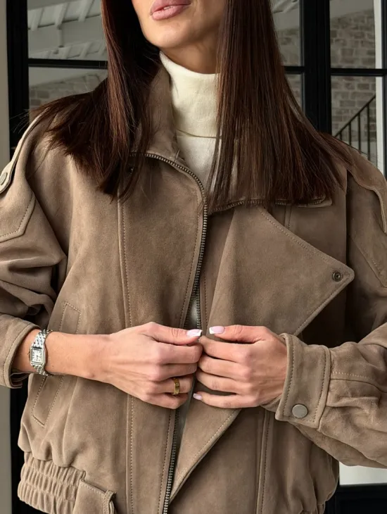 Куртка - бомбер весенняя оверсайз - фото 3