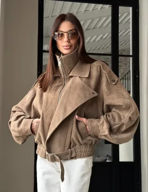 Куртка - бомбер весенняя оверсайз - фото 18