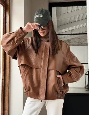 Стильная кожаная куртка - фото 19