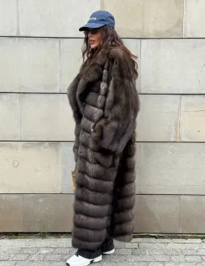 Шуба из меха баргузинского соболя - фото 9