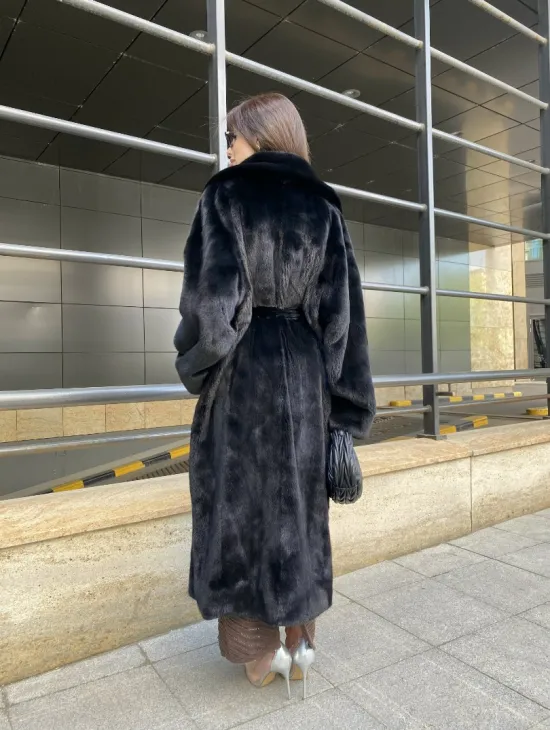 Норка BLACKGLAMA роспуск английский воротник - фото 9