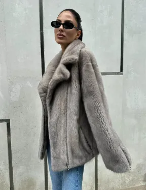 Шуба - косуха из меха норки - фото 6